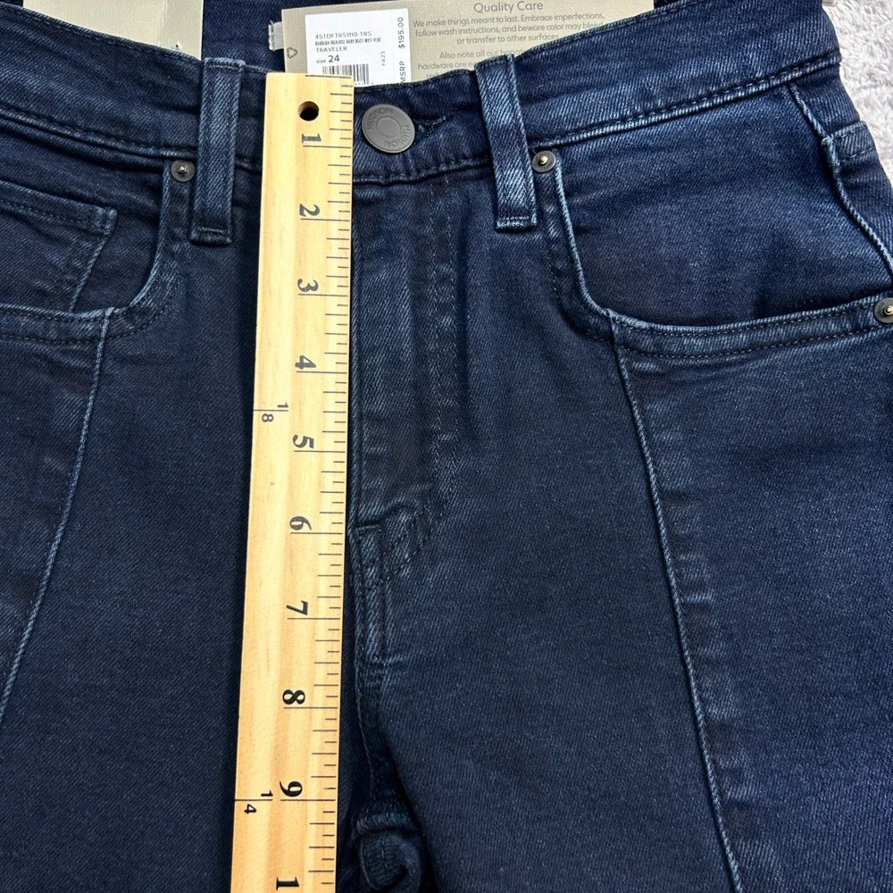 HUDSON Barbara High Rise Baby Boot Jeans Dark Wash Women's Size 24 - Picture 6 of 7